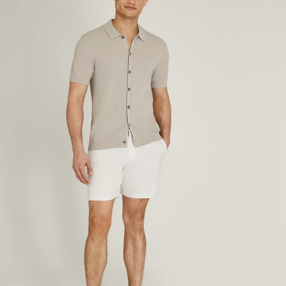Baxter Linen Blend 7" Short - New With Tags - NEVER WORN - Cream